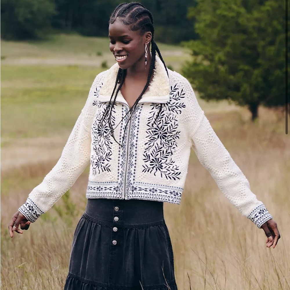 Free People True Sweater Jacket
